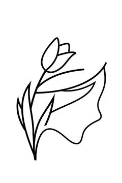 Number 18 Vector Line Art Illustration Isolated on White Background Illustrazione stock