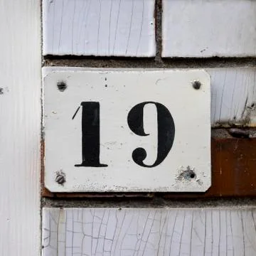 Number 19 Stock Photos