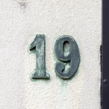 Number 19 Stock Photos