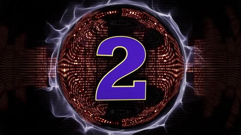 NUMBER 2 Explosive Music WAVE Number Transition Animation Видео 335164031