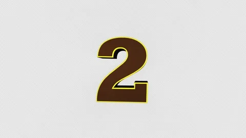 Number 2 Explosive OVERLAY Transition Animation 库存影片 333264504