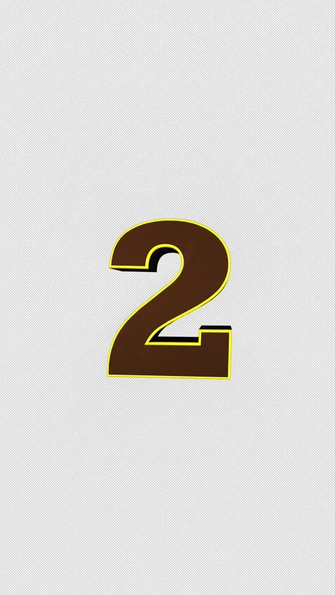 Number 2 Explosive Top Ten Number Transition Animation, Loop Stock-Footage 336974818