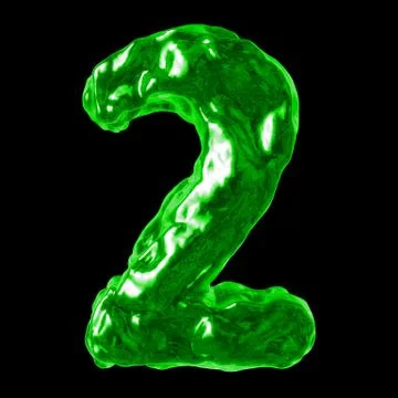 Number 2 green liquid イラスト素材