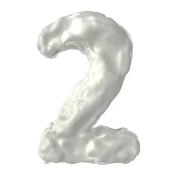 Number 2 milk Illustrazione stock