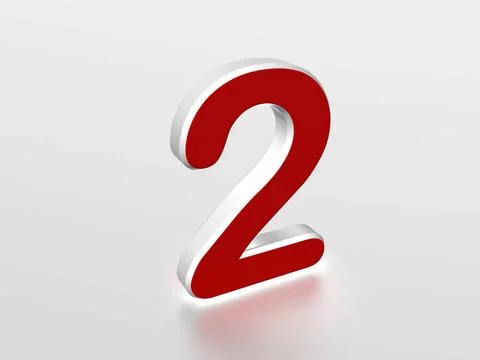 Number 2 The number 2 - computer generated image Copyright: xZoonar.com/Mi... Foto stock