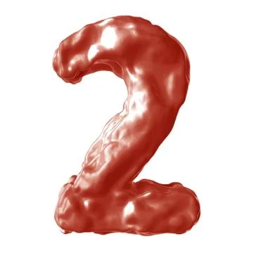 Number 2 red milk Stock Illustration