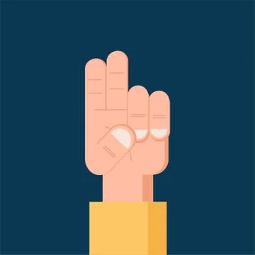 Number 2 two Flat icon. Isolated Vector symbol Stock-Illustration