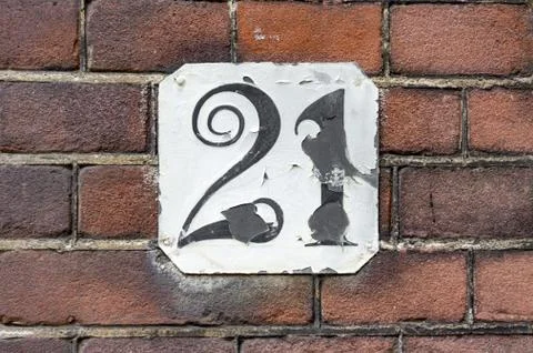 Number 21 Foto stock