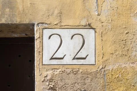 Number 22 Stock-Fotos