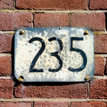 Number 235 Stock Photos