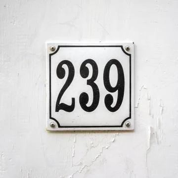Number 239 Stock Photos