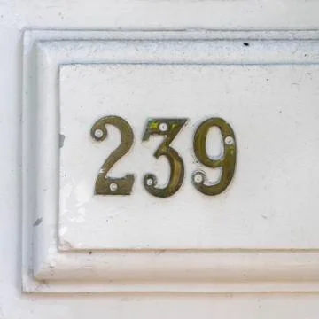 Number 239 Stock Photos