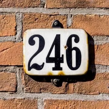 Number 246 Stock Photos