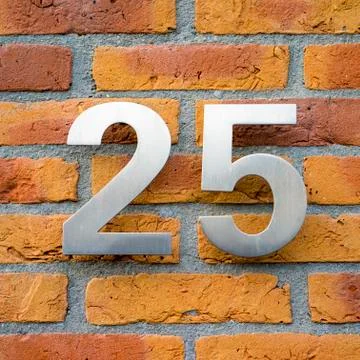 Number 25 Stock Photos