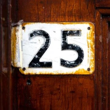 Number 25 Stock Photos