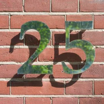 Number 25 Stock Photos