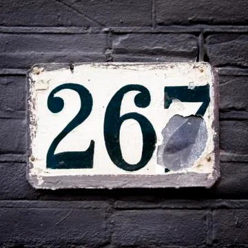 Number 267 Stock-Fotos