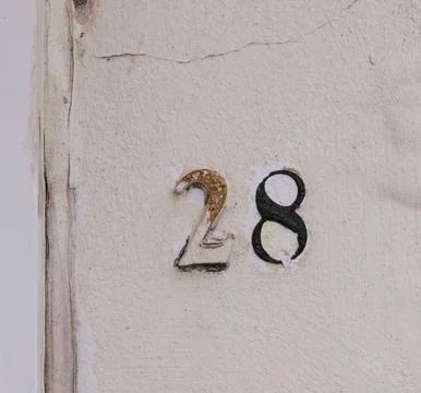 The number 28 Stock Photos