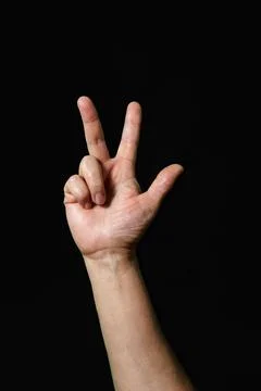 Number 3 on a dark background Stock-Fotos