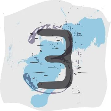 Number 3 Stock Illustration