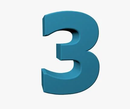 Number 3 Stock Illustration