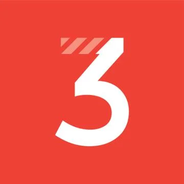 Number 3 库存插图