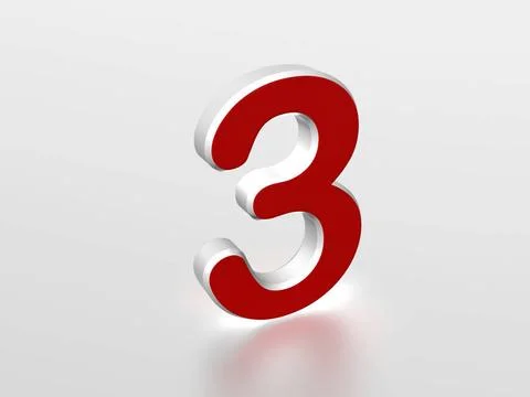 Number 3 The number 3 - computer generated image Copyright: xZoonar.com/Mi... Foto stock
