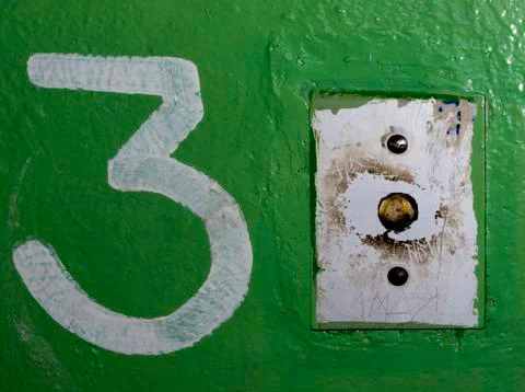 Number 3. Foto stock