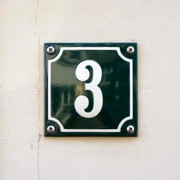 Number 3 Stock Photos