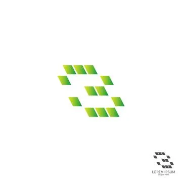 Number 3  square logo icon concept design Stock Illustration