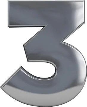 Number 3 (three) Stock Illustration