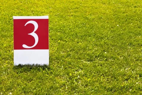 Number 3 (three) third concept photo Stock Photos
