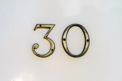 Number 30 Stock Photos