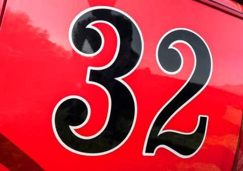 Number 32 Stock Photos