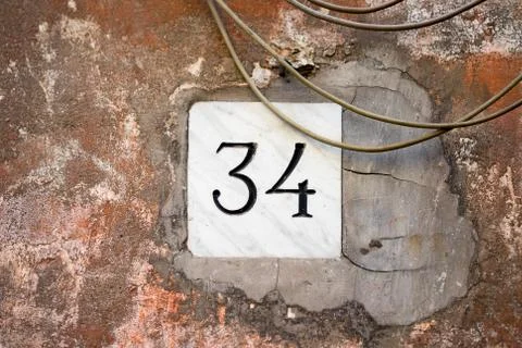 Number 34 Stock Photos