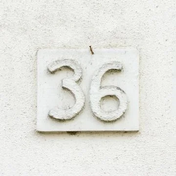 Number 36 Stock Photos