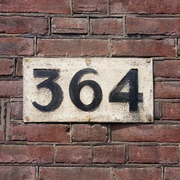 Number 364 Stock Photos