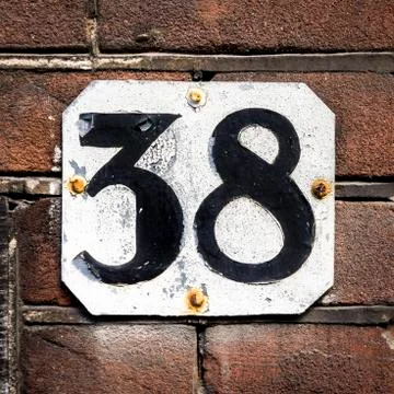Number 38 Stock Photos
