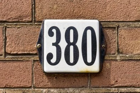 Number 380 Stock Photos