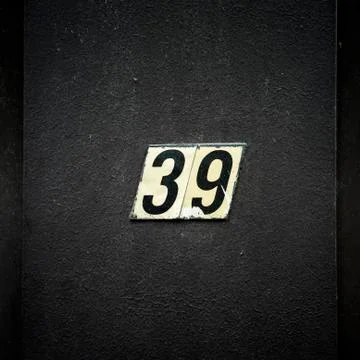 Number 39 Stock Photos
