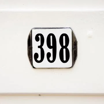 Number 398 Stock Photos