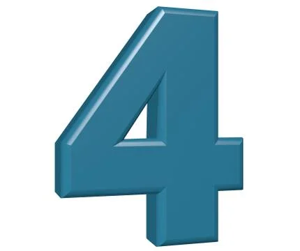 Number 4 Stock Illustration