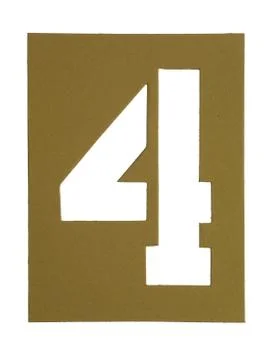 Number 4 Stock Photos