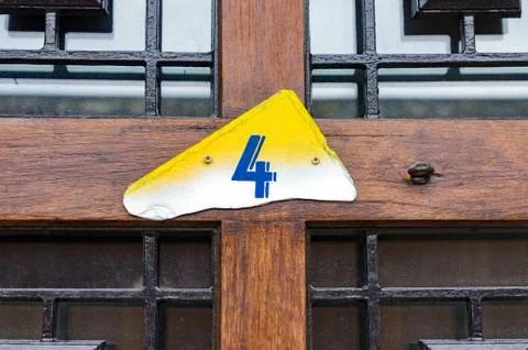 Number 4 Foto stock