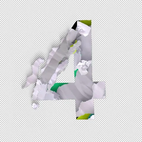 Number 4 Shred Stock Footage 293928378