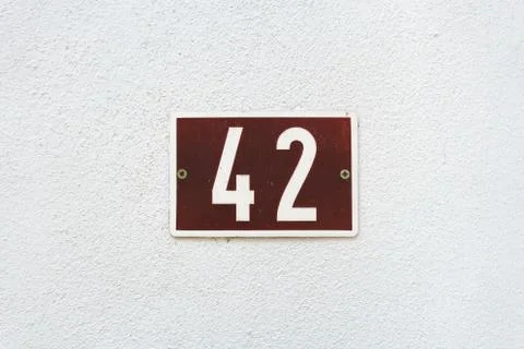 Number 42 Stock Photos
