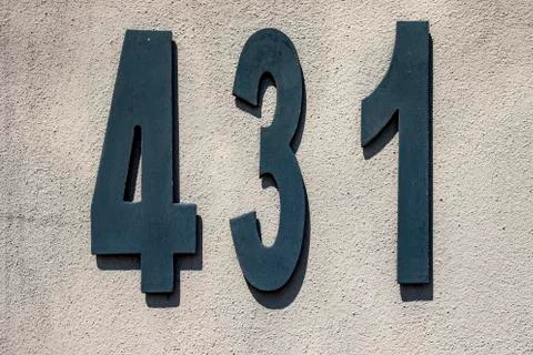 The Number 431 Stock Photos
