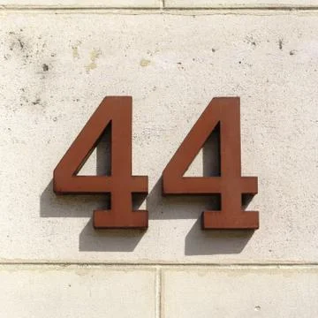 Number 44 Stock Photos
