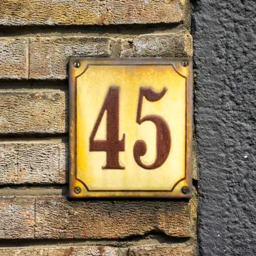 Number 45 Stock Photos