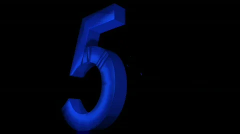 The number 5 Stock Footage 655570